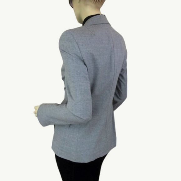 Akris Punto Grey Fitted Two Button Blazer - Picture 4 of 4